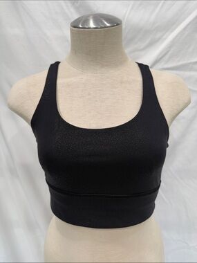 Lululemon Energy Bra ~ Black shine - size 6 - excellent condition